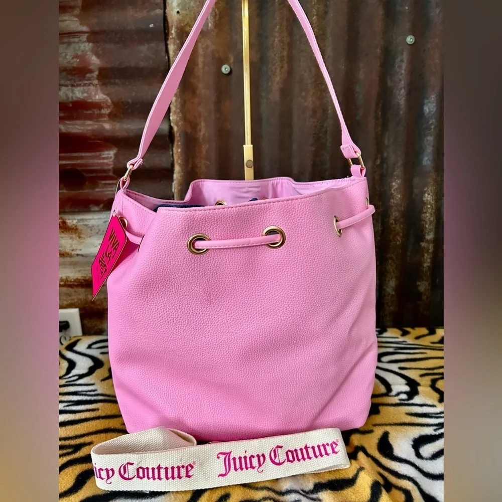 NWT- Juicy Couture Viva La Juicy Pink Bucket Bag